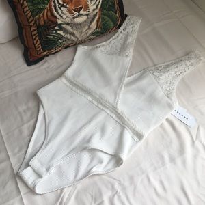 White Topshop Body Suit